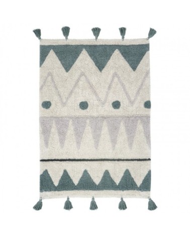 Tapis coton lavable mini Aztèque 70x100cm