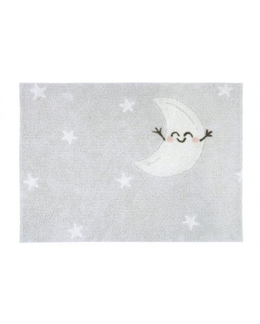 Tapis coton lavable rectangulaire lune 120x160cm