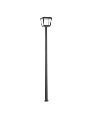 Lampadaire métal gris anthracite led
