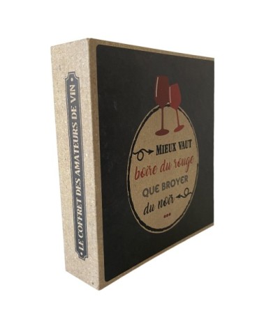 Petit coffret sommelier en forme de livre