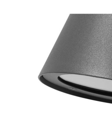 Applique aluminium gris anthracite