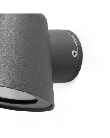 Applique aluminium gris anthracite