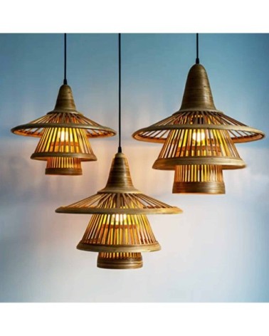 Suspension en bambou design D40