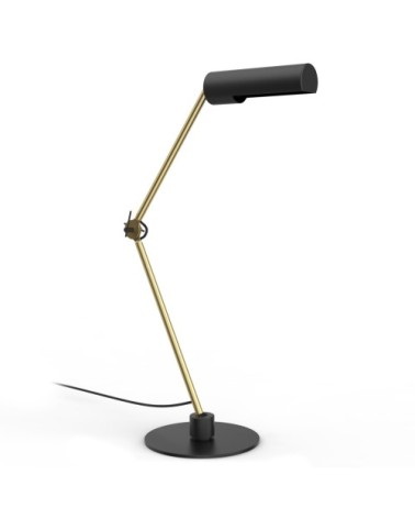 Lampe de bureau en métal noir