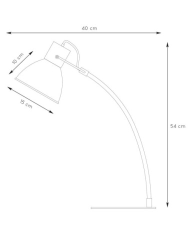 Lampe de bureau en bois noir