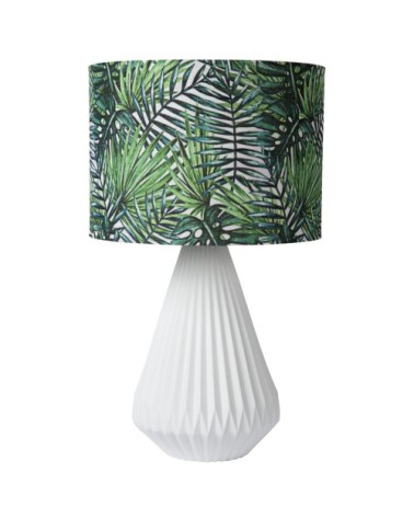 Lampe de table en glass blanc