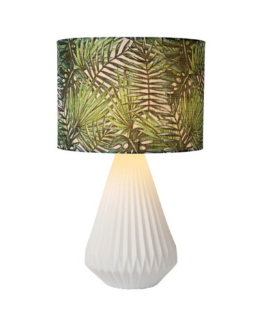 Lampe de table en glass blanc