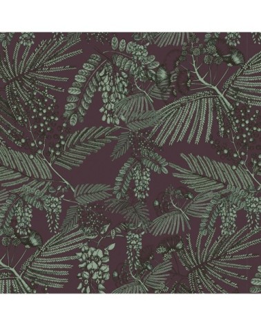 Papier peint motifs tropical feuillage raisin  255x260cm