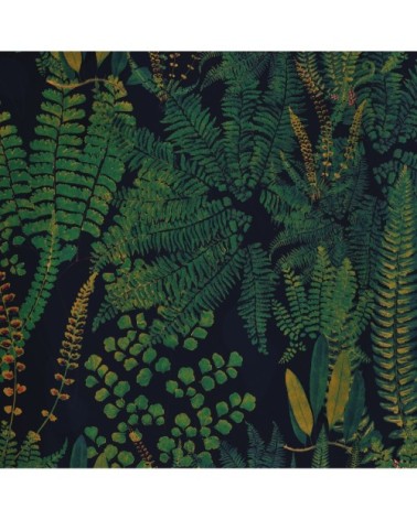 Papier peint motifs fougeres bleu 255x260cm