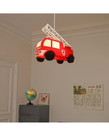 Suspension enfants Camion de pompiers Rouge 38cm