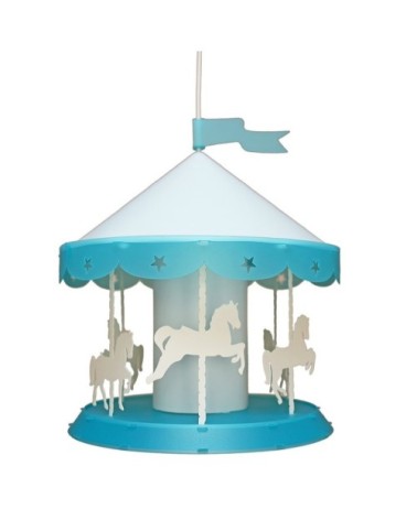 Suspension enfants Manège Bleu 36cm