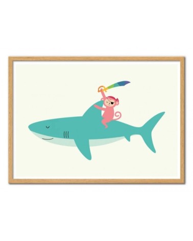 Affiche d'art enfant 50 x 70 cm