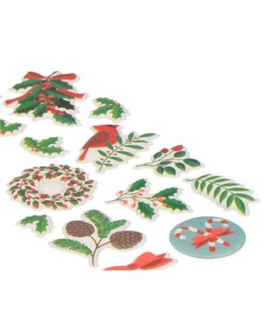 Autocollants puffies 3D merry Christmas