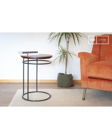 Table d'appoint en bois marron