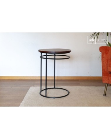 Table d'appoint en bois marron