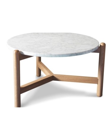Table basse en marbre blanc