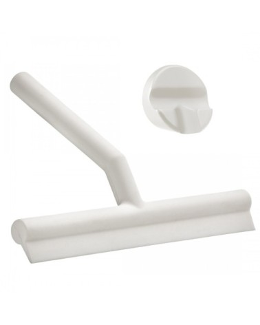 Raclette de douche avec support aimanté