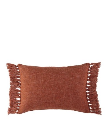 Housse de coussin en velours irisé - orange brûlé - 60 x 40 cm