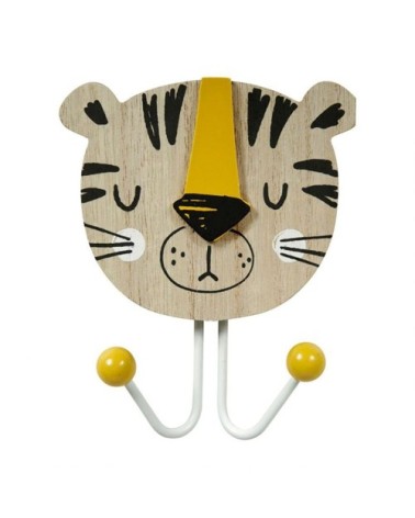 Lot de 3 patères tigre