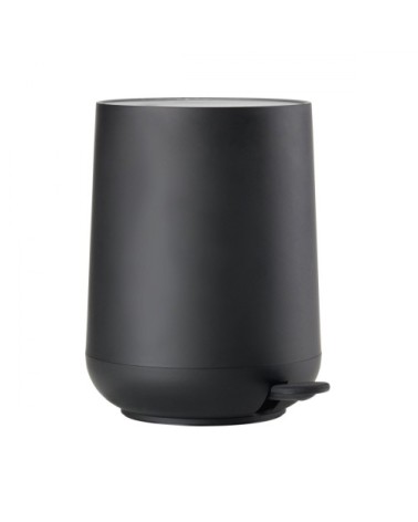 Poubelle à pédale en plastique noir 3L
