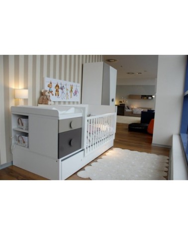 Tapis coton forme biscuit beige 120x160