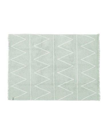 Tapis coton motif Z vert 120x160