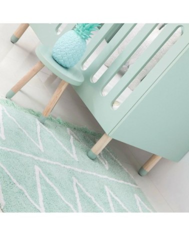 Tapis coton motif Z vert 120x160