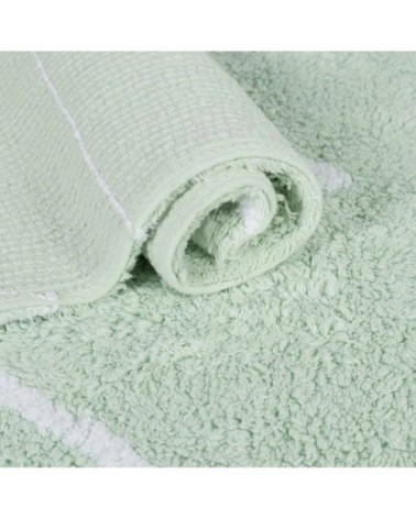 Tapis coton motif Z vert 120x160