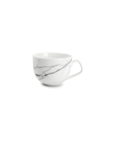 Tasse et soucoupe marbre Ø 9cm - Set de 4