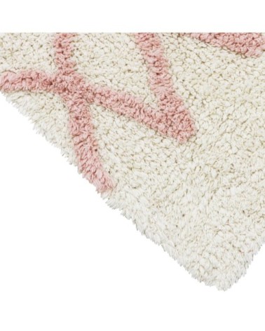 Tapis coton lavable vintage nude 170x240cm