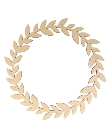 Couronne murale en bois D35cm