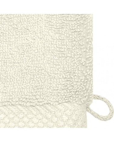 3 gants de toilette zéro twist 560gr/m²  ecru 16x22 cm