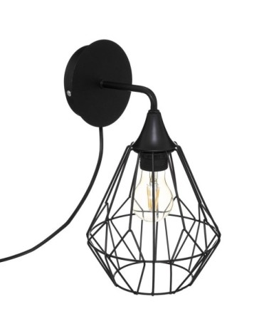Applique métal flave noir d19