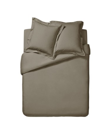 Housse de couette unie en percale de coton 240x220