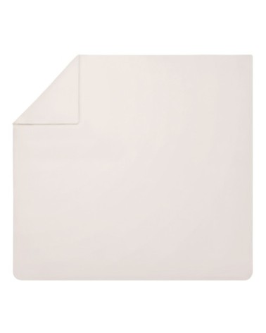 Housse de couette unie en percale de coton rose 260x240