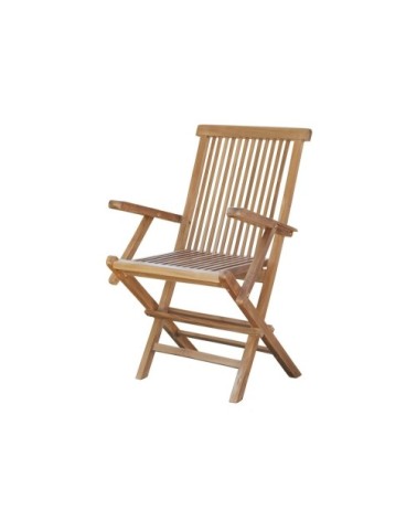 Fauteuil de jardin en teck massif pliant