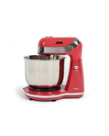 Robot pâtissier multifonction en acier inoxydable rouge clair