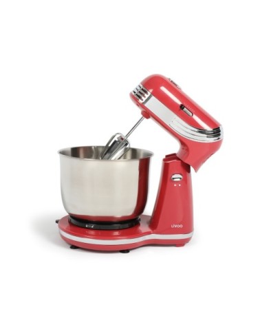 Robot pâtissier multifonction en acier inoxydable rouge clair