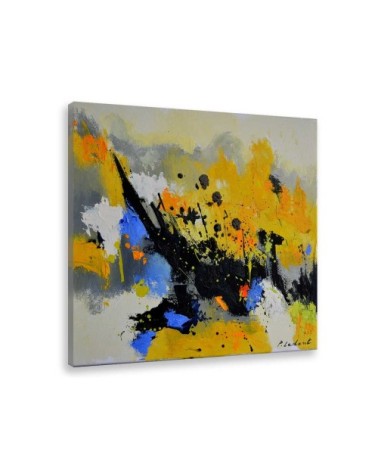 Tableau abstrait éclaboussure toile imprimée 80x80cm