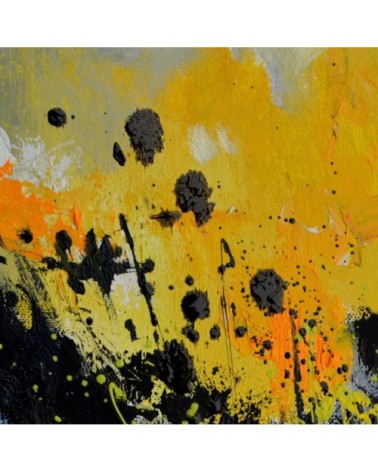 Tableau abstrait éclaboussure toile imprimée 80x80cm