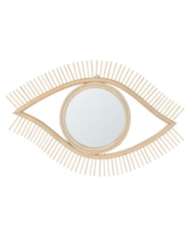 Miroir en bois solide bois clair 48x79