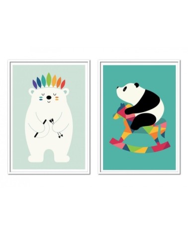 2 Affiches d'art 30 x 40 cm