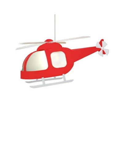 Suspension enfants Hélicoptère Rouge 53cm