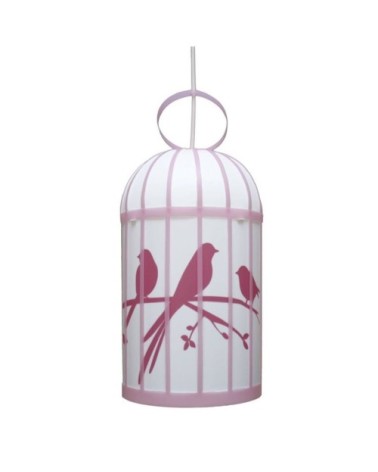 Suspension enfants Cage aux oiseaux Rose 42cm