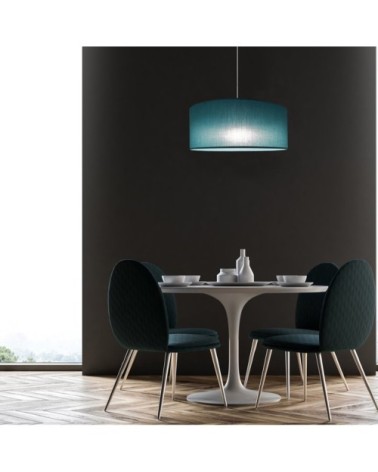 Suspension cylindre textile D48cm