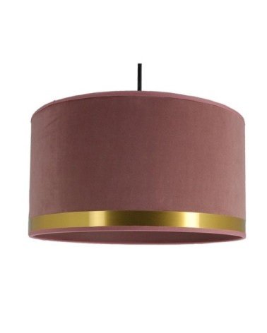 Suspension cylindre velours D39cm