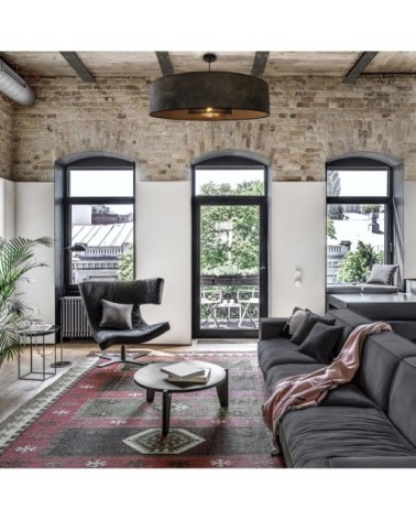 Suspension simili cuir/PVC D78cm