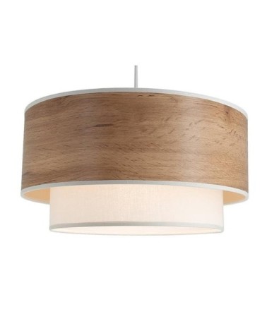 Suspension effet bois D38cm