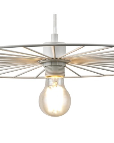 Suspension en métal blanc