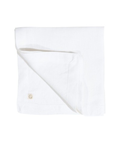 Serviette en lin lavé blanc 45x45